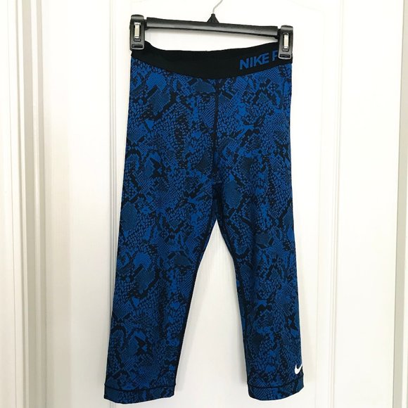 Nike Pants - Nike® Blue Print tights